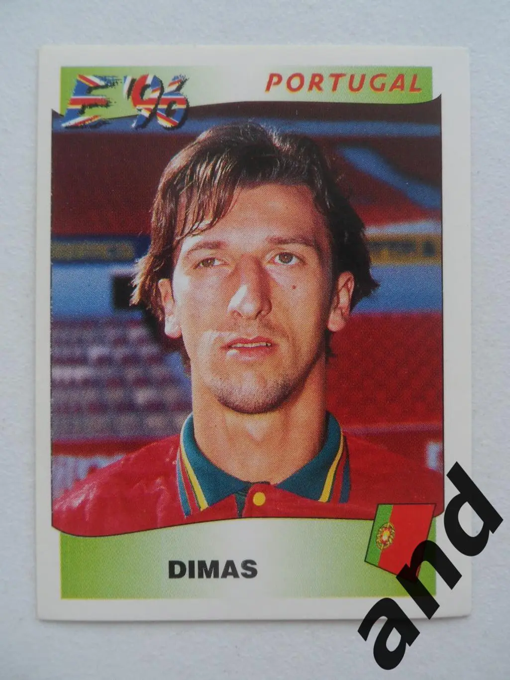 panini № 303 Dimas - чемпионат Европы 1996 панини