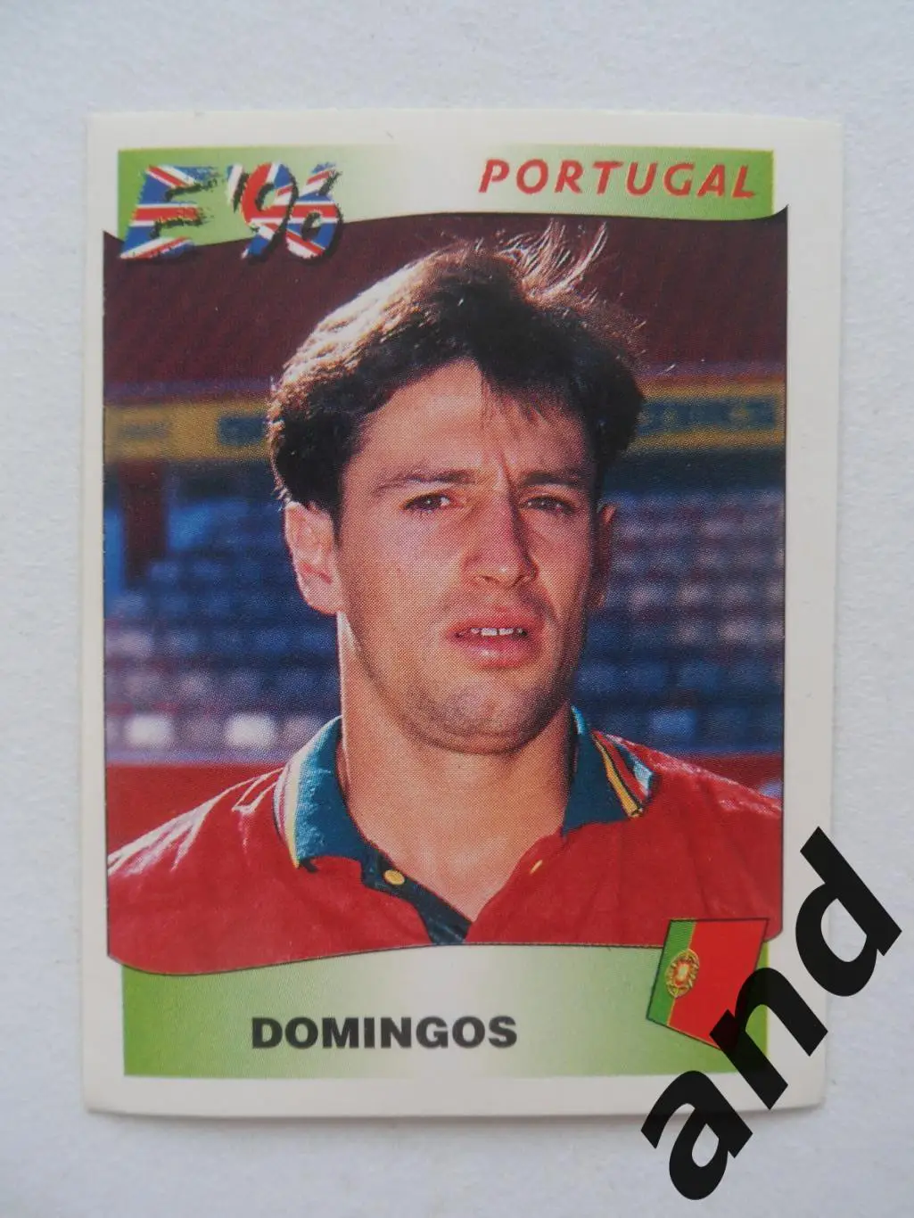 panini № 311 Domingos - чемпионат Европы 1996 панини