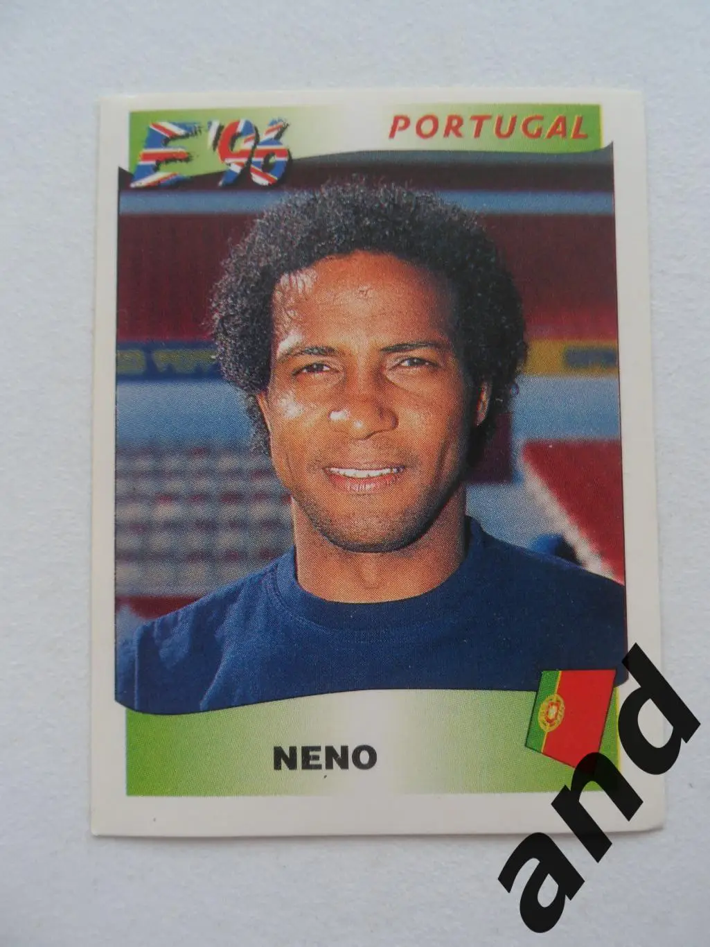 panini № 314 Neno - чемпионат Европы 1996 панини