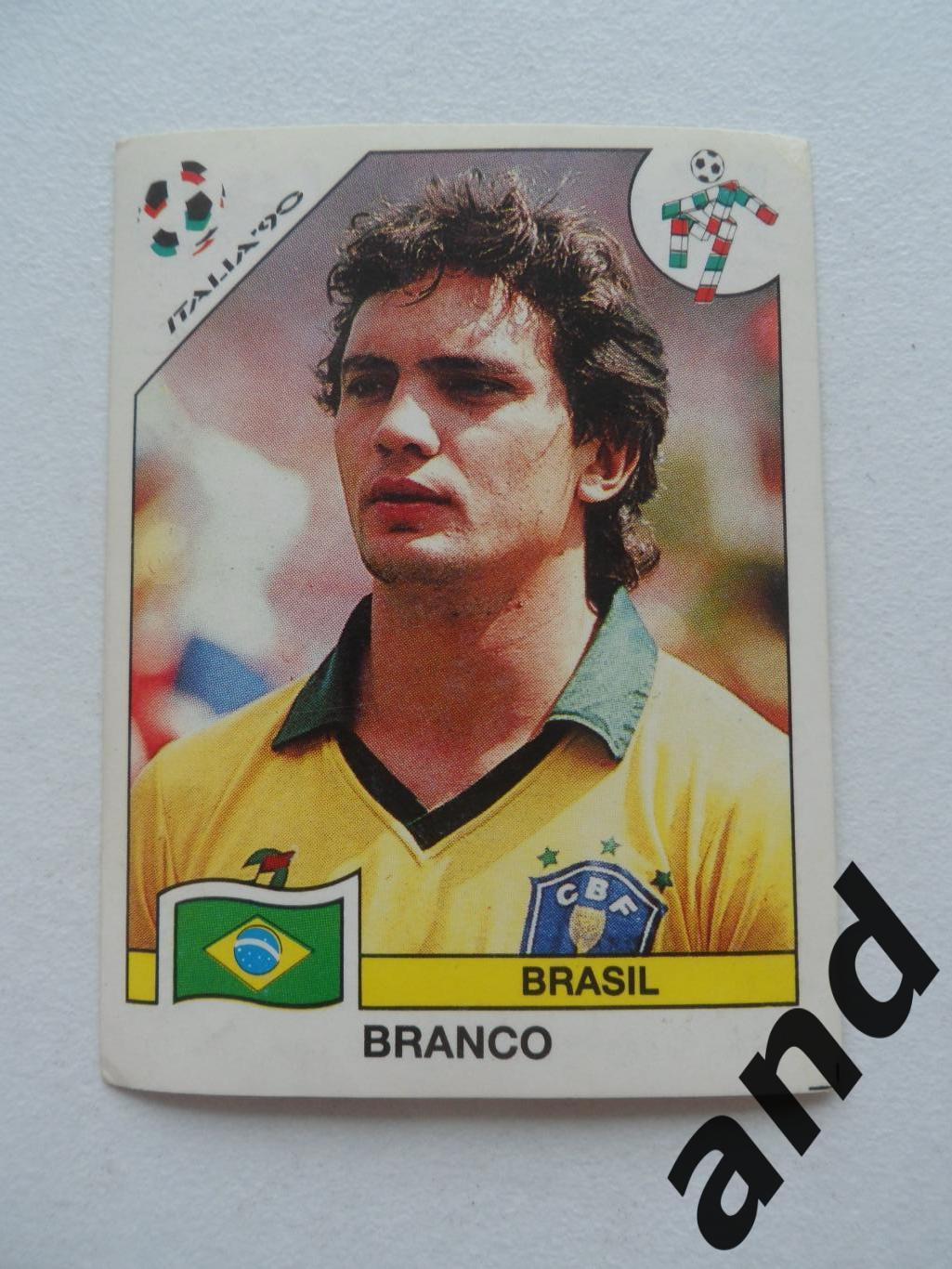 panini № 200 Branco - чемпионат мира 1990 панини