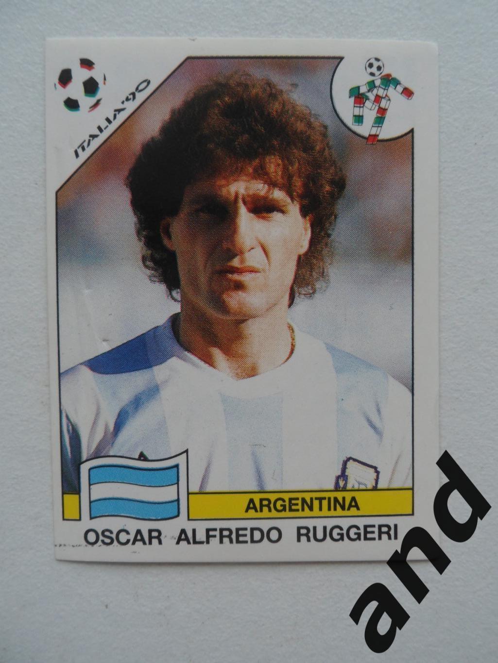 panini № 120 Oscar Alfredo Ruggeri - чемпионат мира 1990 панини