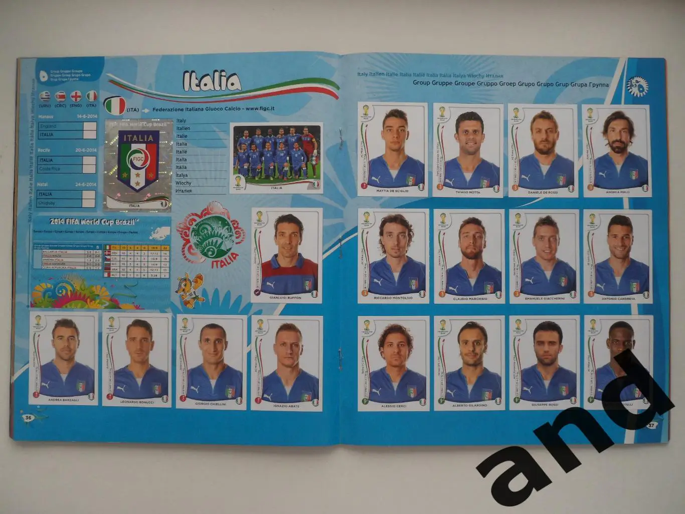 Альбом панини panini Чемпионат мира 2014 (полный комплект) 5