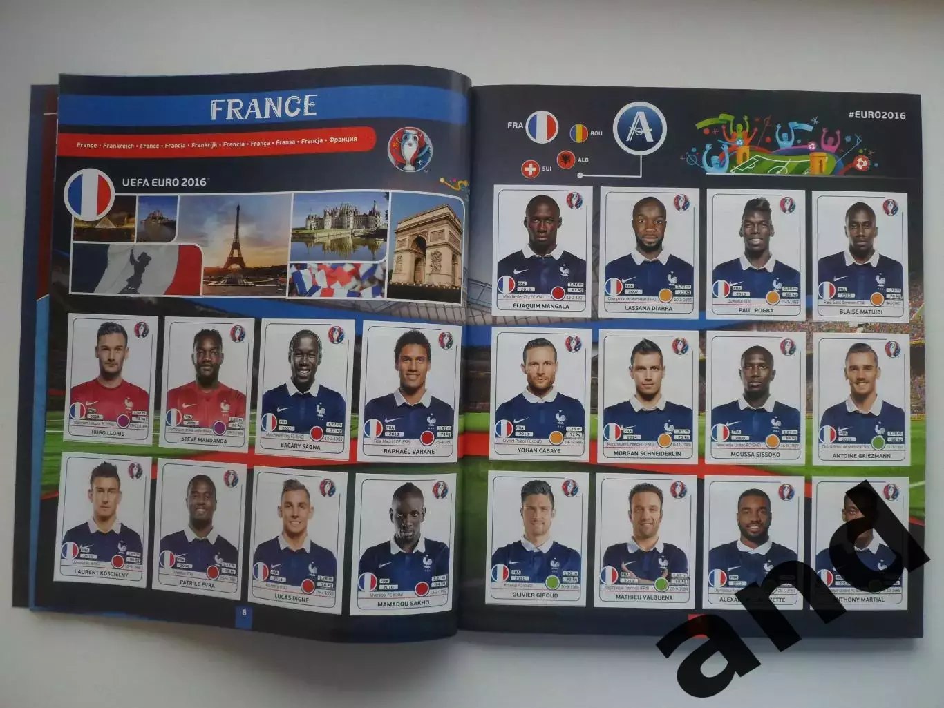 Альбом панини panini чемпионат Европы 2016 (603 наклейки) 2