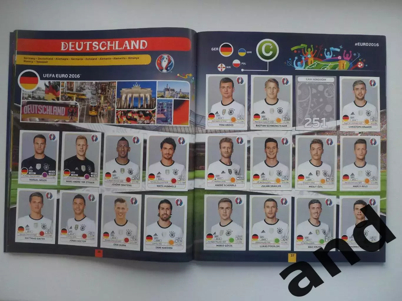 Альбом панини panini чемпионат Европы 2016 (603 наклейки) 4