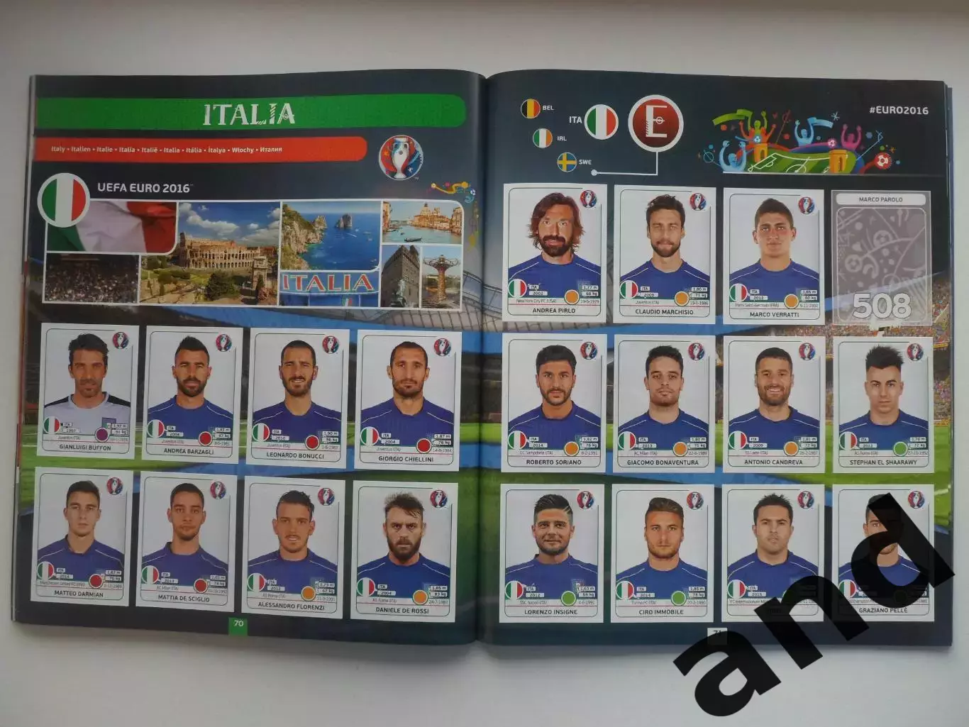 Альбом панини panini чемпионат Европы 2016 (603 наклейки) 5