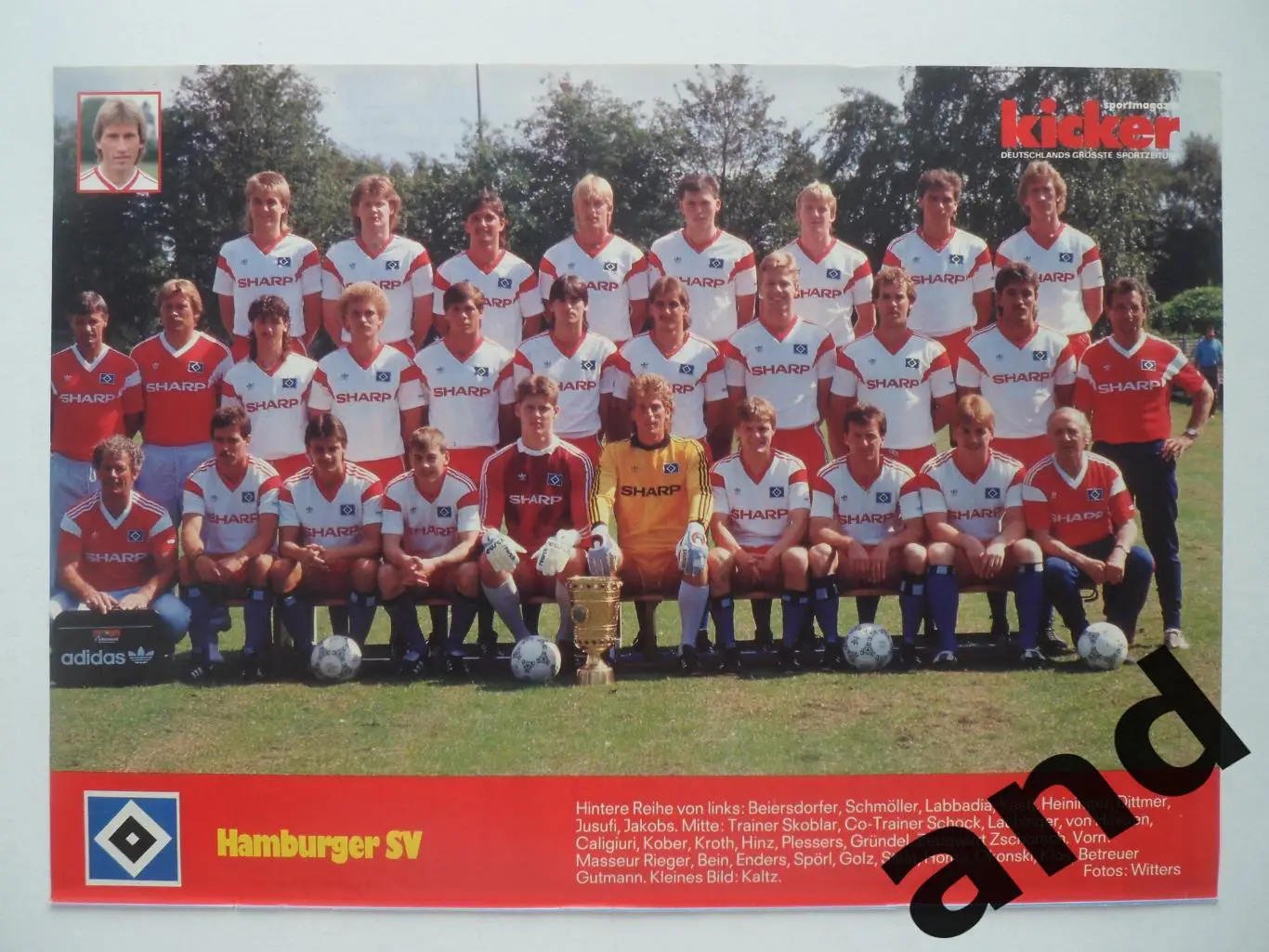 постер Гамбург 1987 Kicker