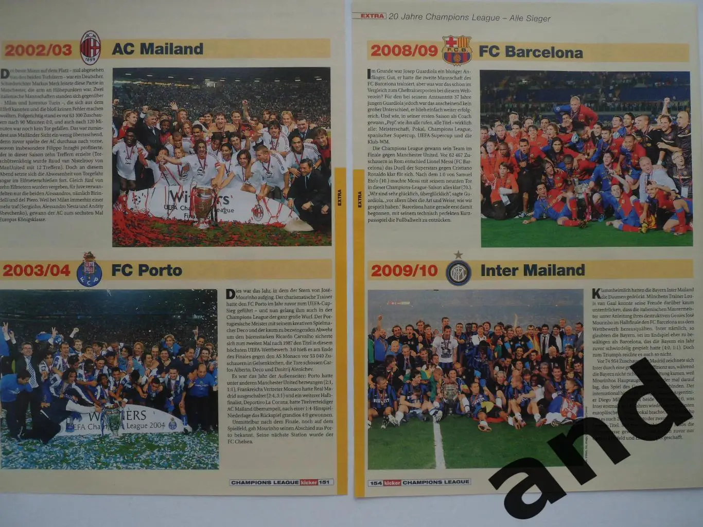 20 победителей Лиги Чемпионов 1992-2012 3