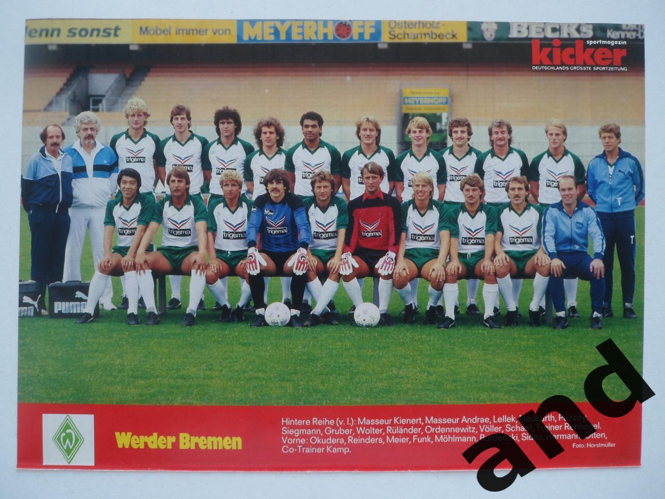 постер Вердер 1984 - Kicker