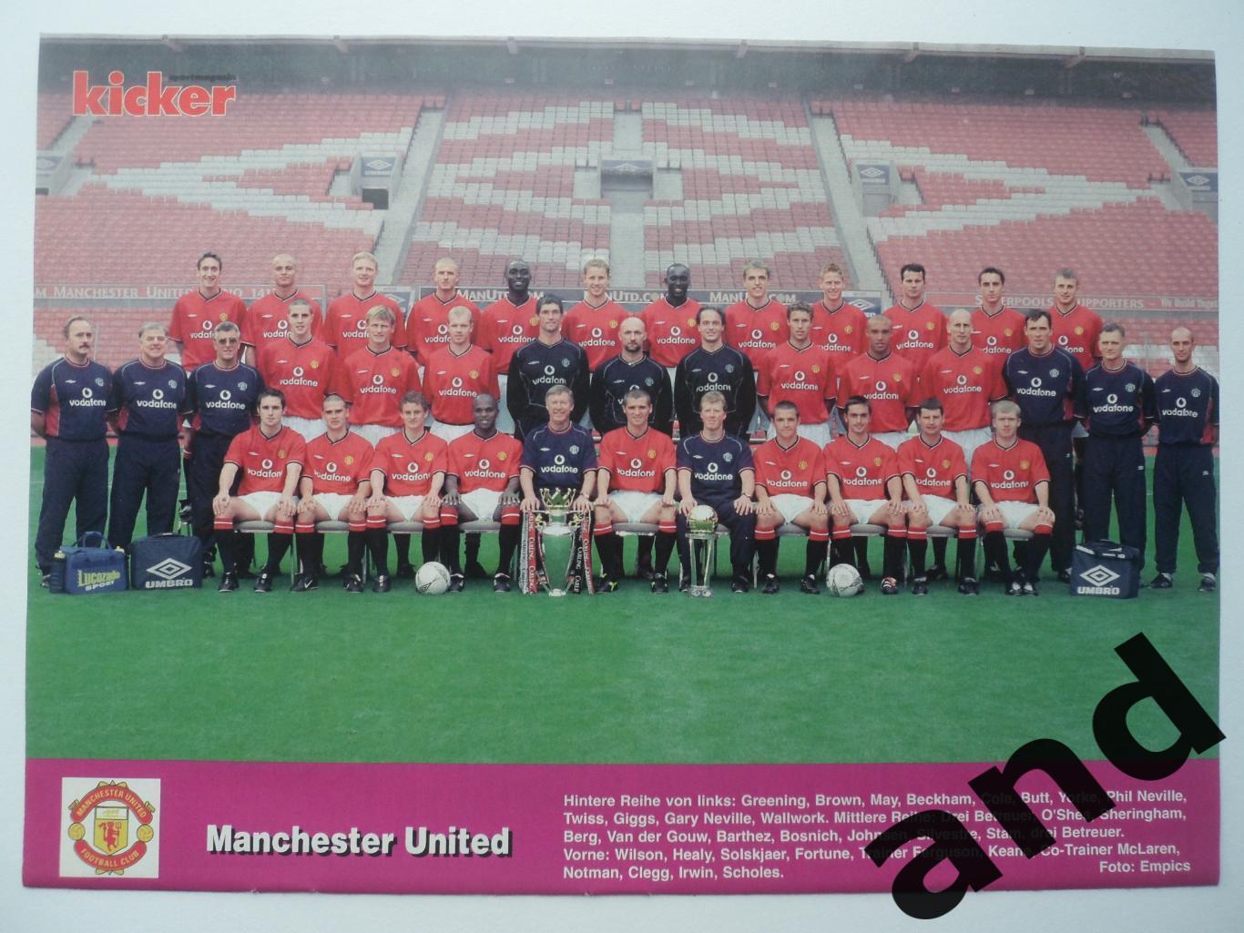 постер Манчестер Юнайтед 2000 - Kicker