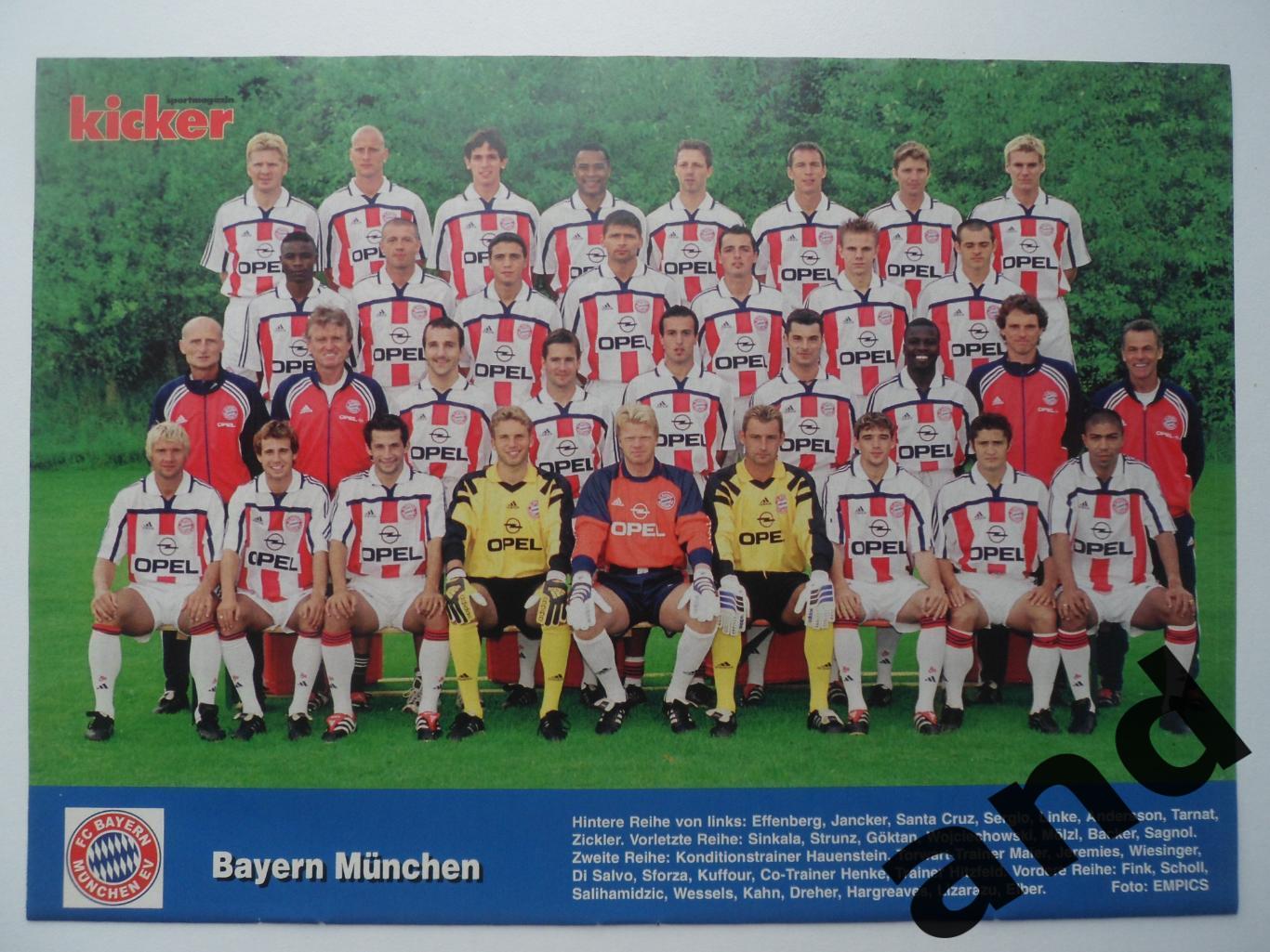 постер Бавария 2000 - Kicker