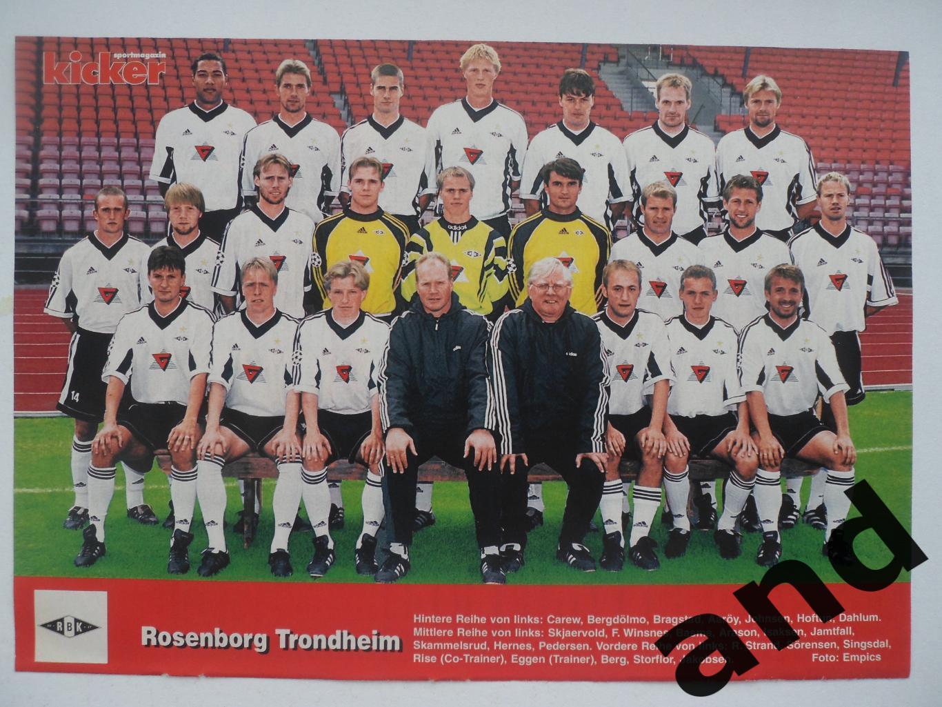 постер Росенборг 1999 - Kicker
