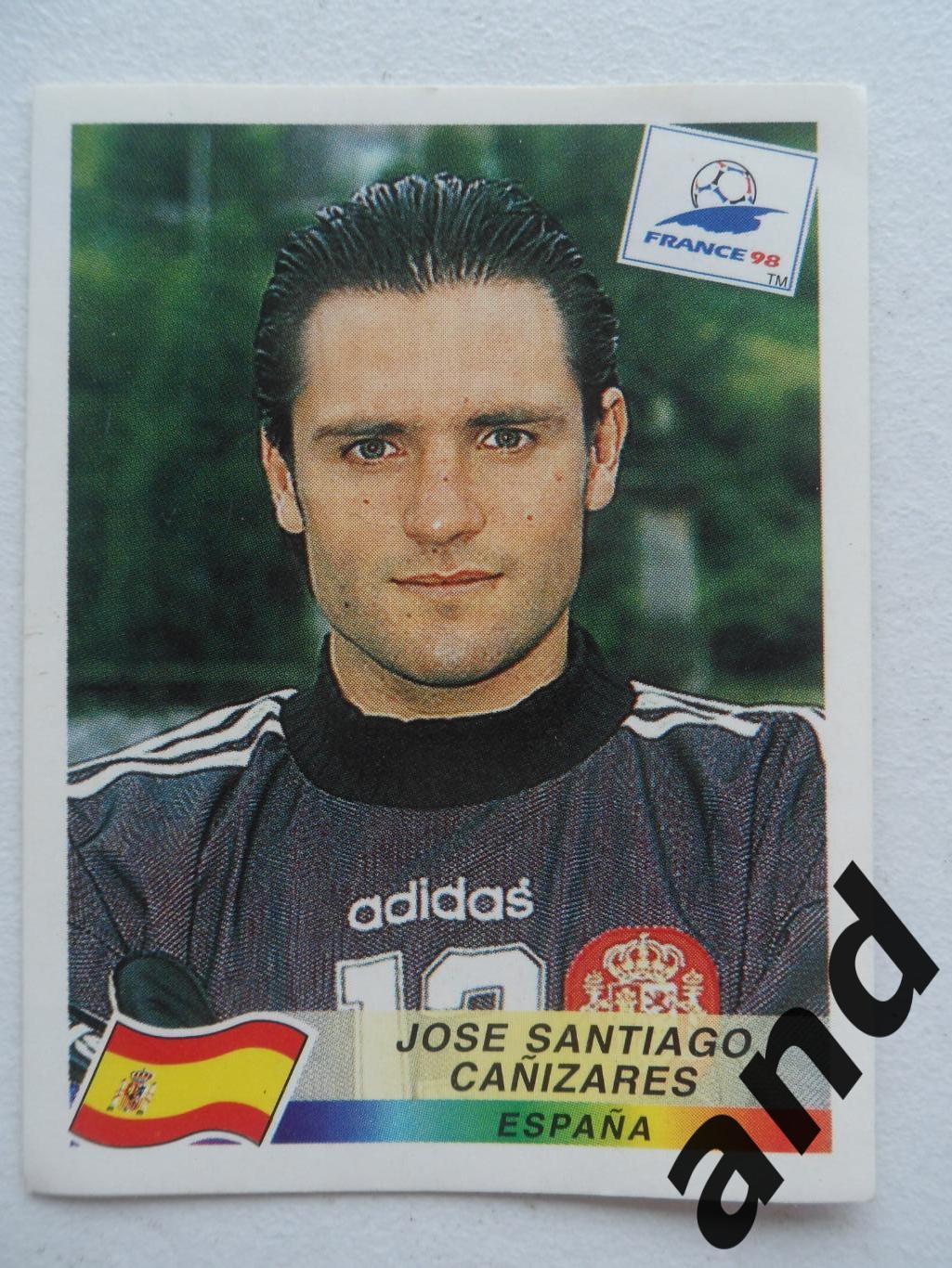 panini № 245 Jose Santiago Canizares - чемпионат мира 1998 панини