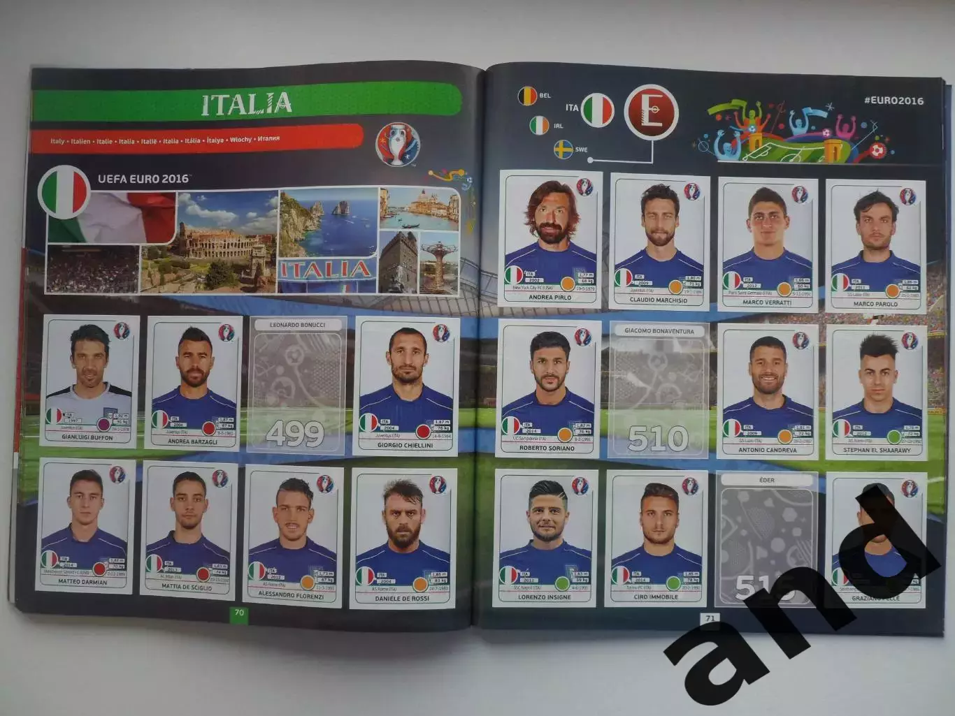 Альбом панини panini чемпионат Европы 2016 (454 наклейки) 4