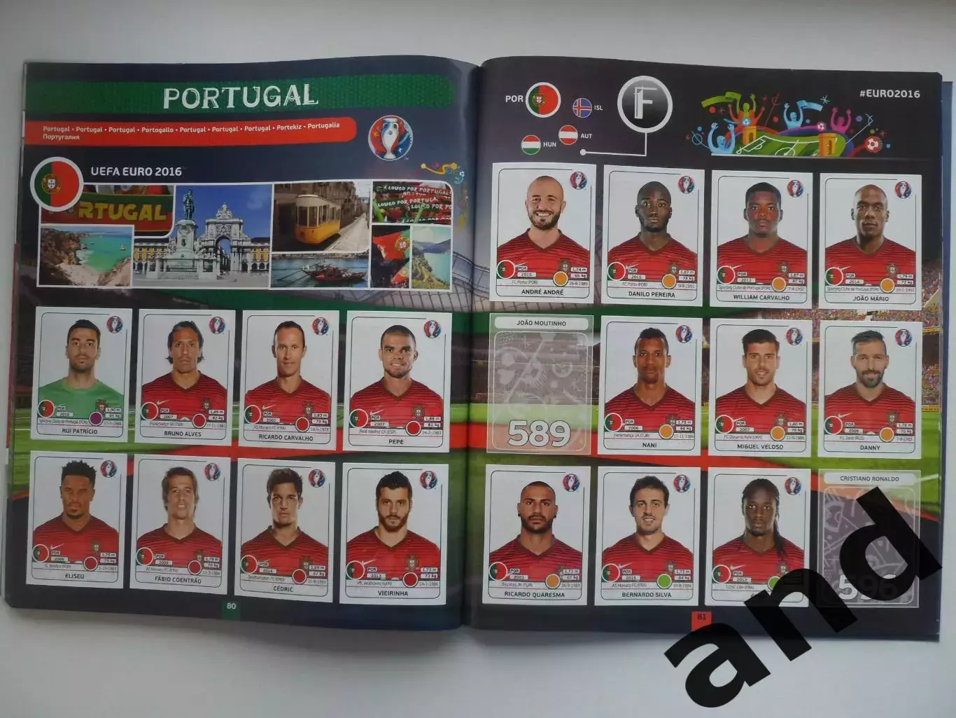 Альбом панини panini чемпионат Европы 2016 (454 наклейки) 3