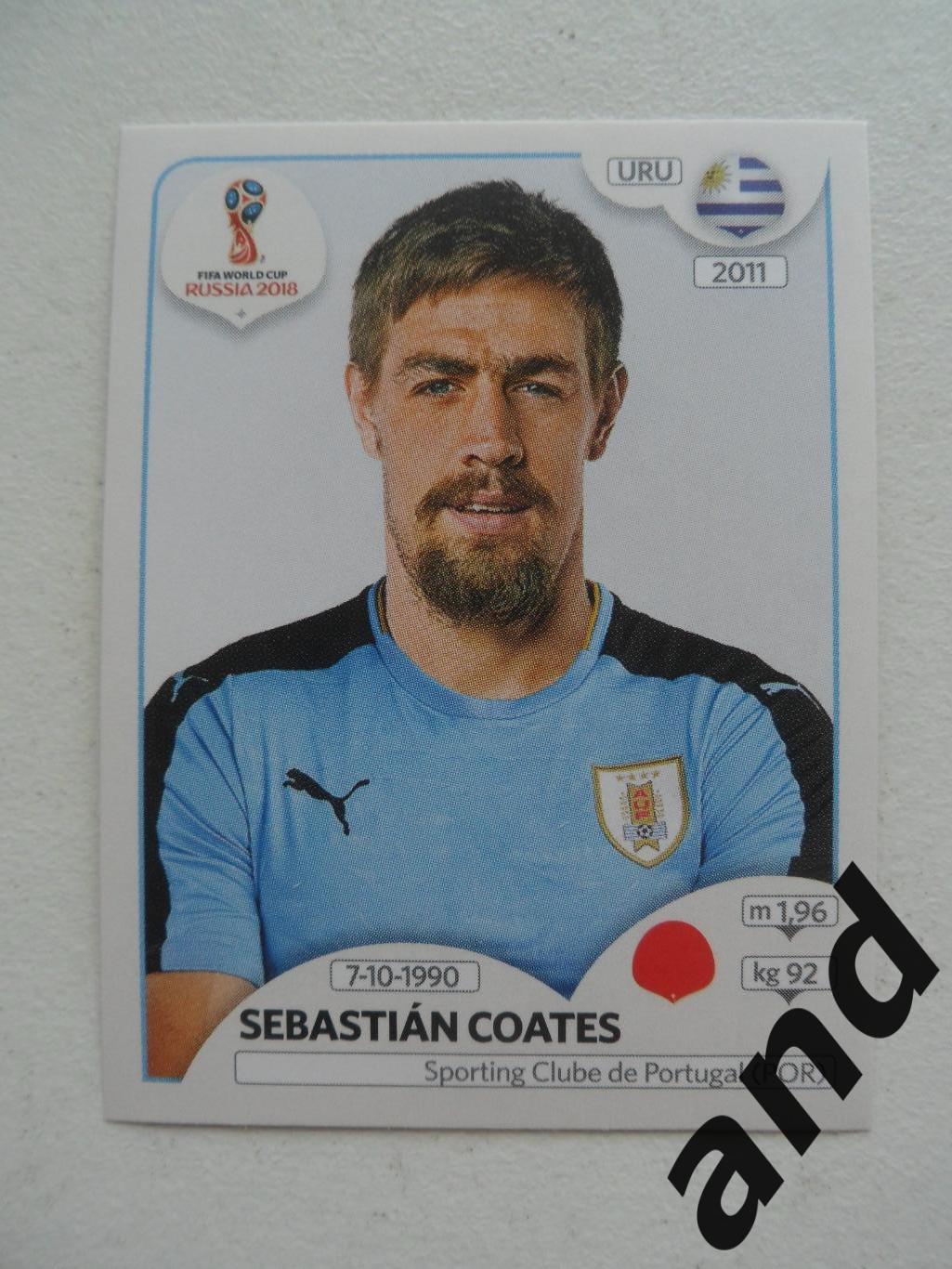 panini № 99 Sebastian Coates - чемпионат мира 2018 панини