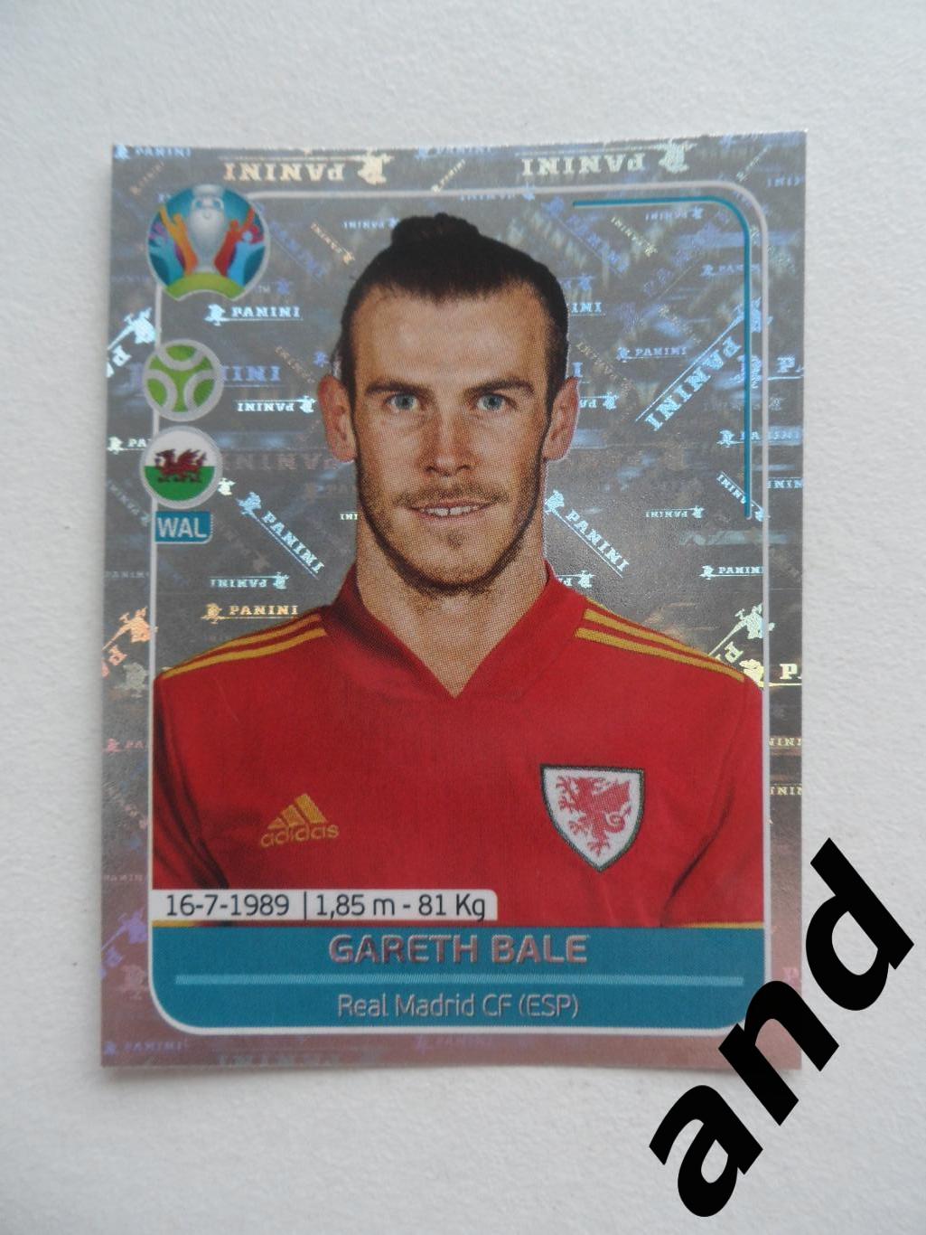 panini WAL6 Gareth Bale Евро 2020 панини