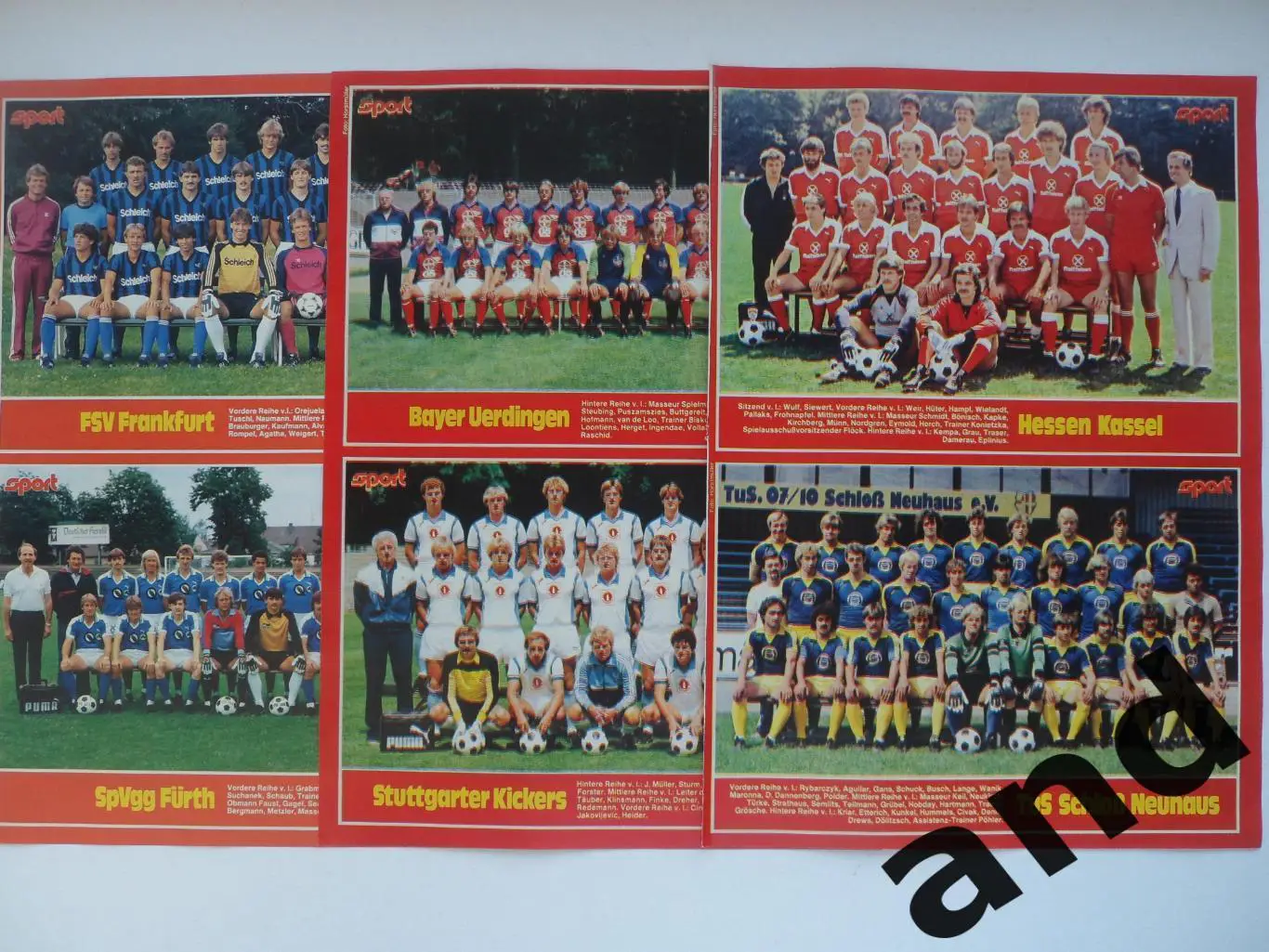 2-я Бундеслига 1982 (набор фото, 20 команд) 1