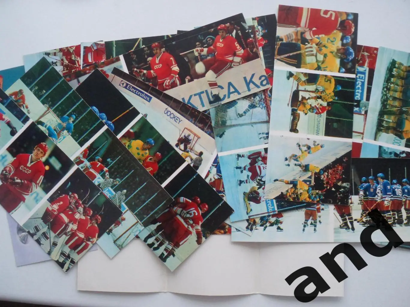 1973 большой хоккей. Набор 17 открыток 1