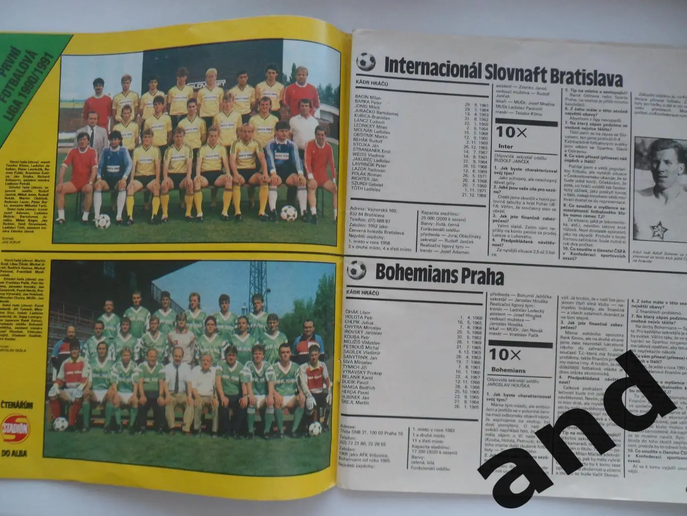 журнал Стадион / Stadion 1990 2