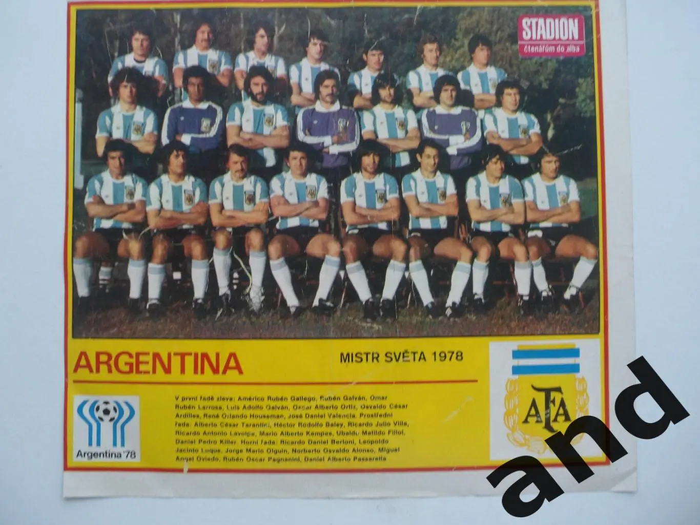 постер Аргентина 1978. (из журнала Стадион/Stadion)