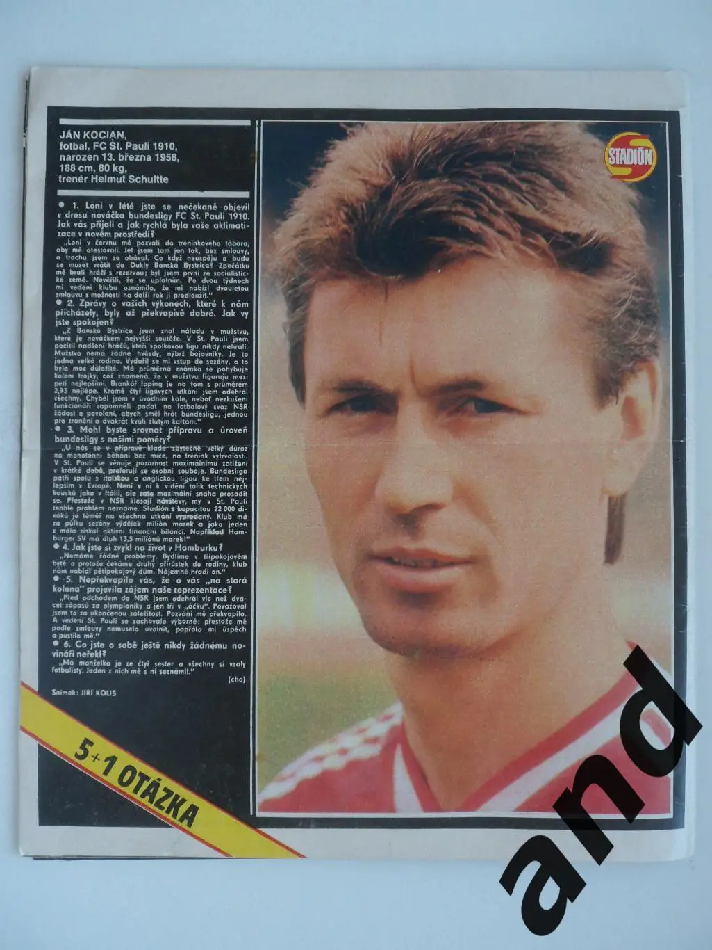 журнал Стадион / Stadion 1989 6