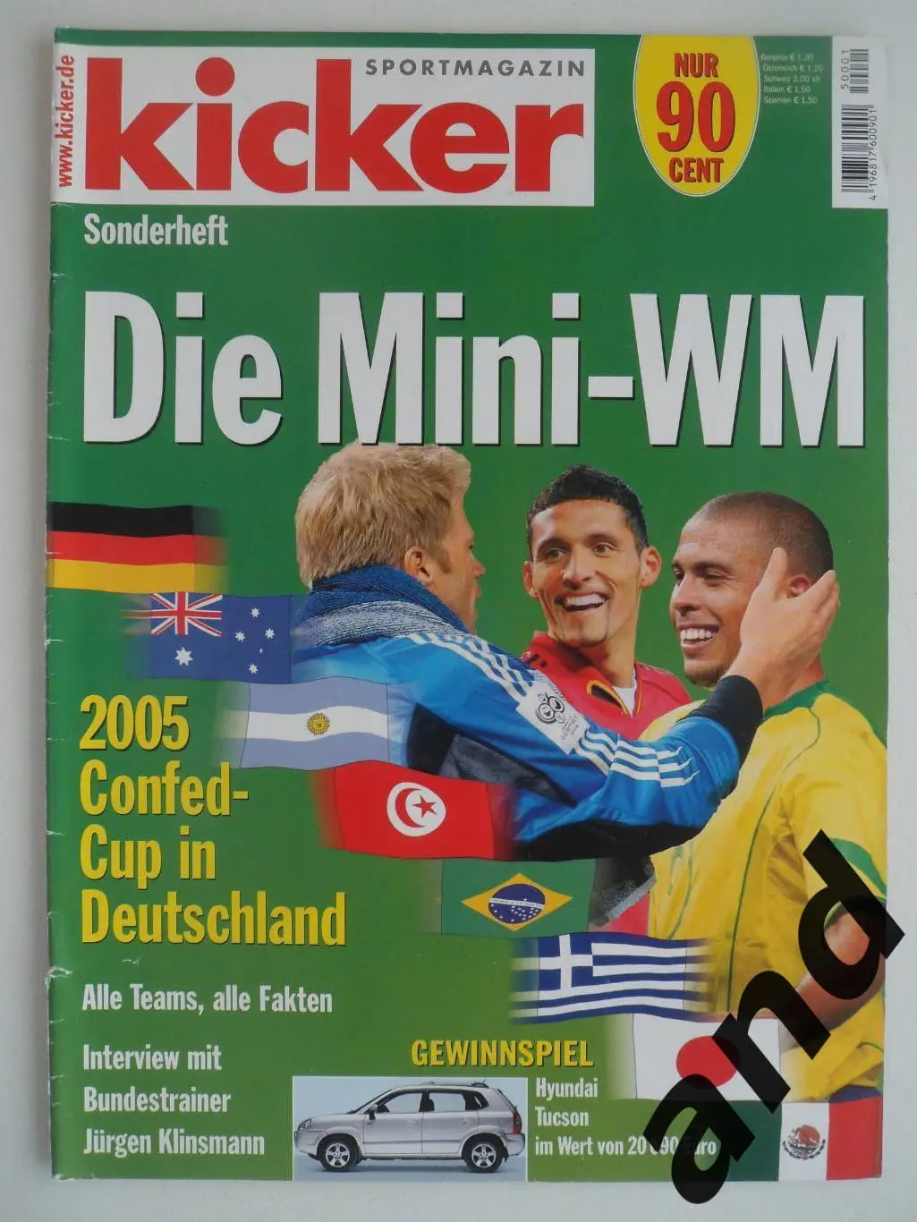 Kicker (спецвыпуск) Кубок Конфедераций 2005 постеры команд