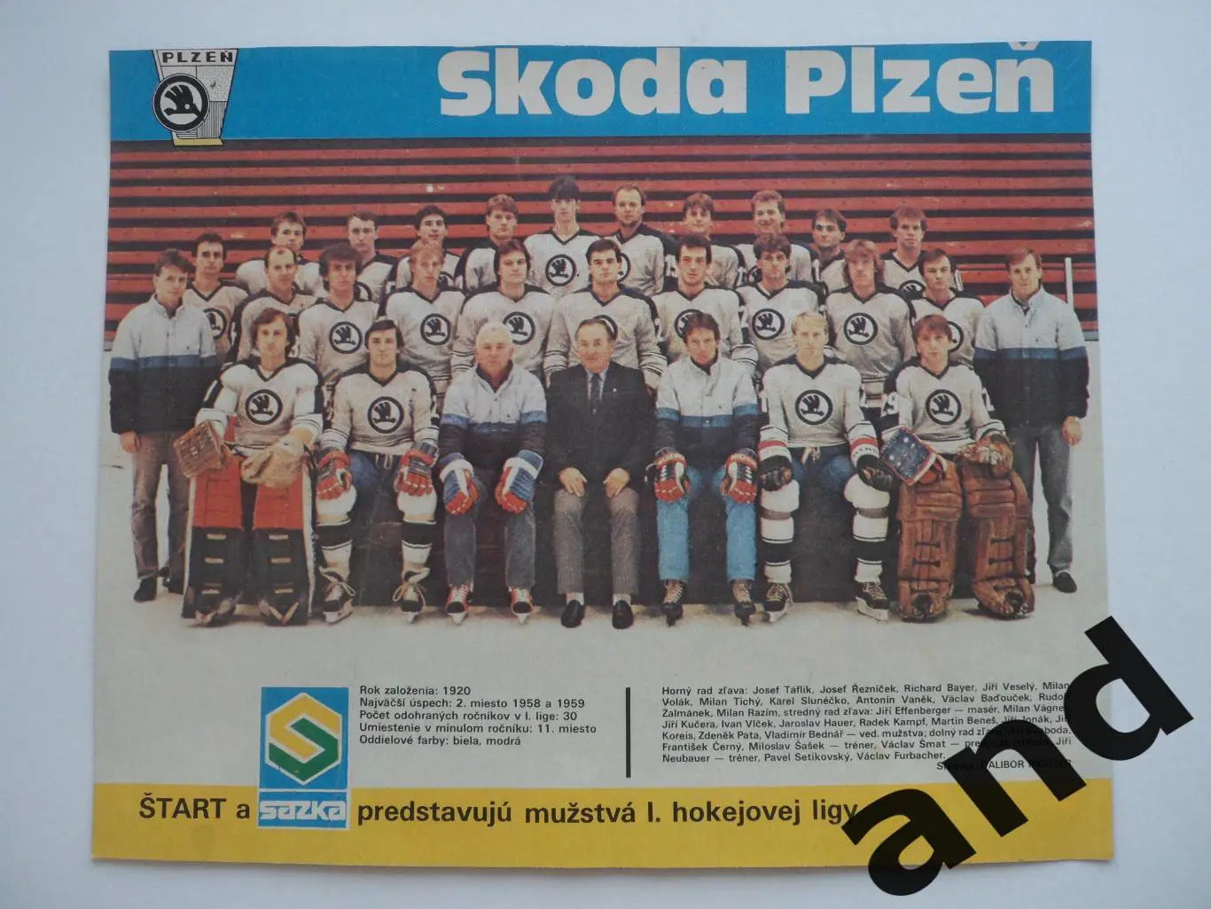постер ХК Шкода Плзень..