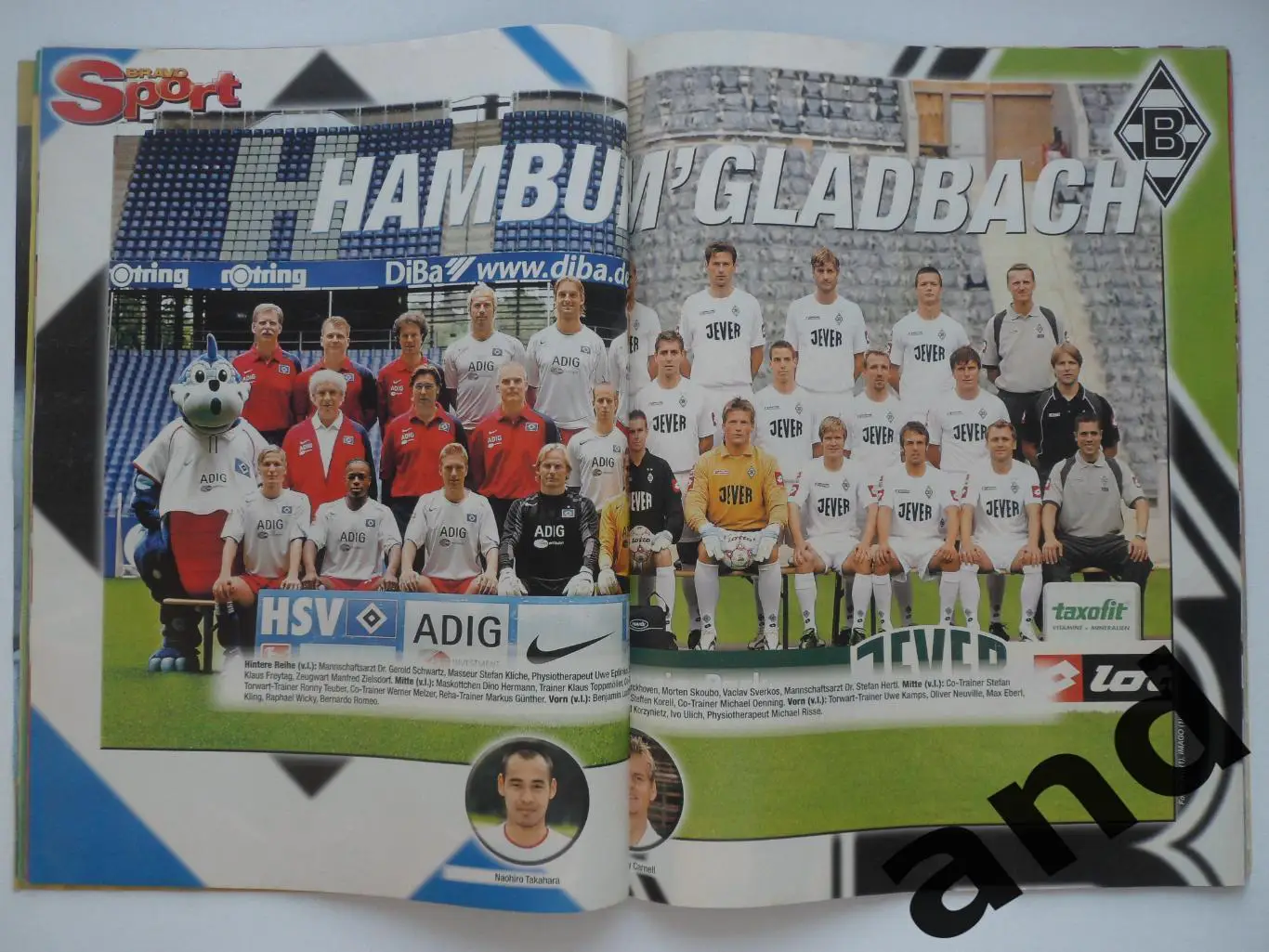 Bravo Sport № 22 (2004) постеры команд и игроков 1