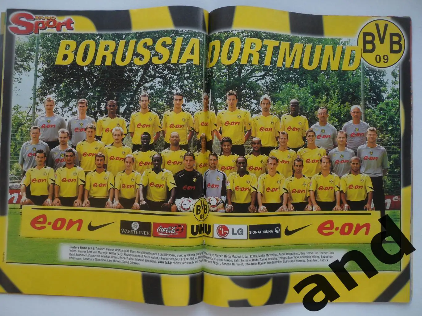 Bravo Sport № 22 (2004) постеры команд и игроков 2