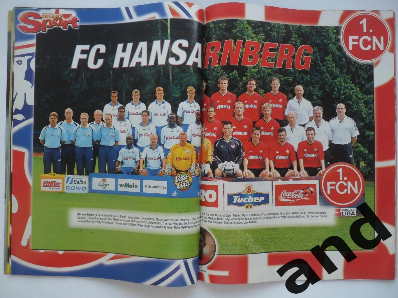 Bravo Sport № 22 (2004) постеры команд и игроков 3