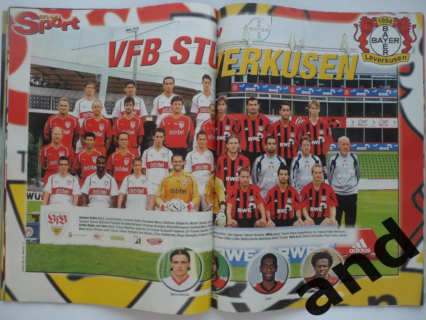 Bravo Sport № 22 (2004) постеры команд и игроков 4
