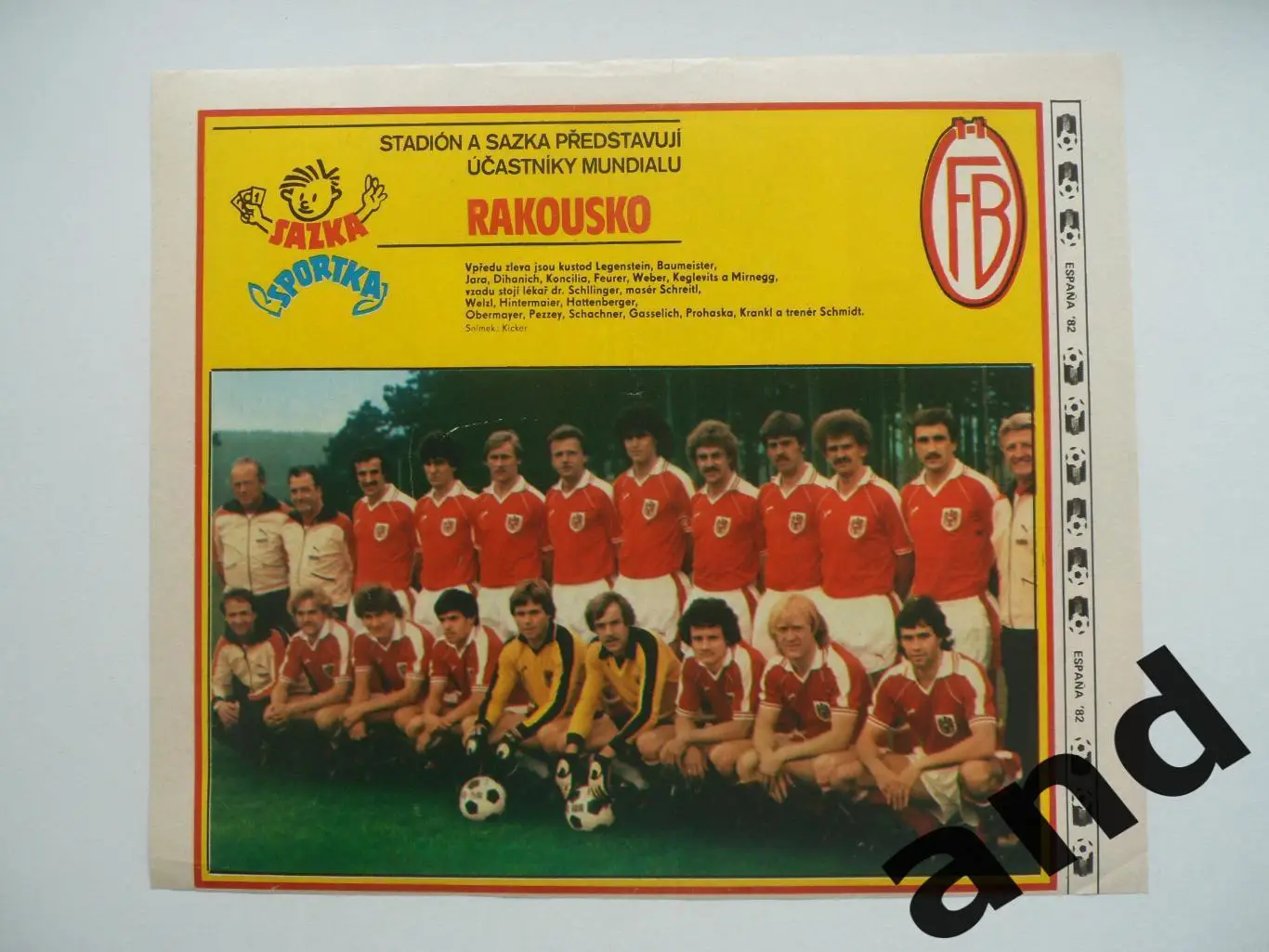 постер Австрия 1982