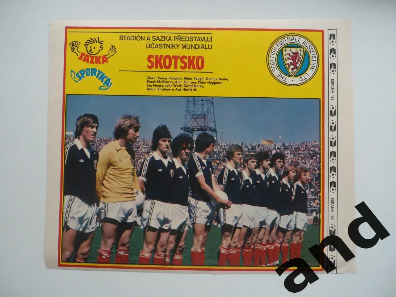 постер Шотландия 1982