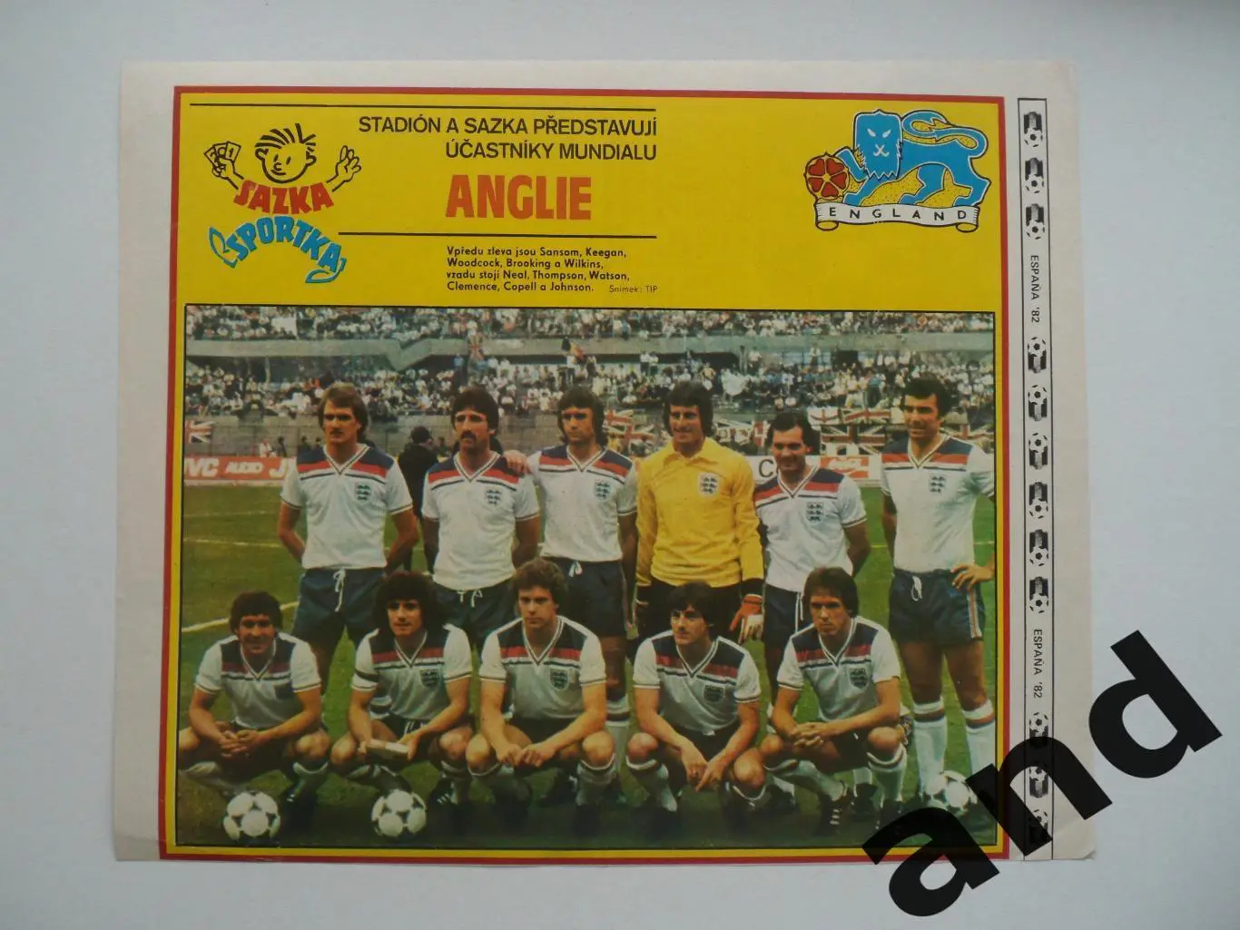 постер Англия 1982