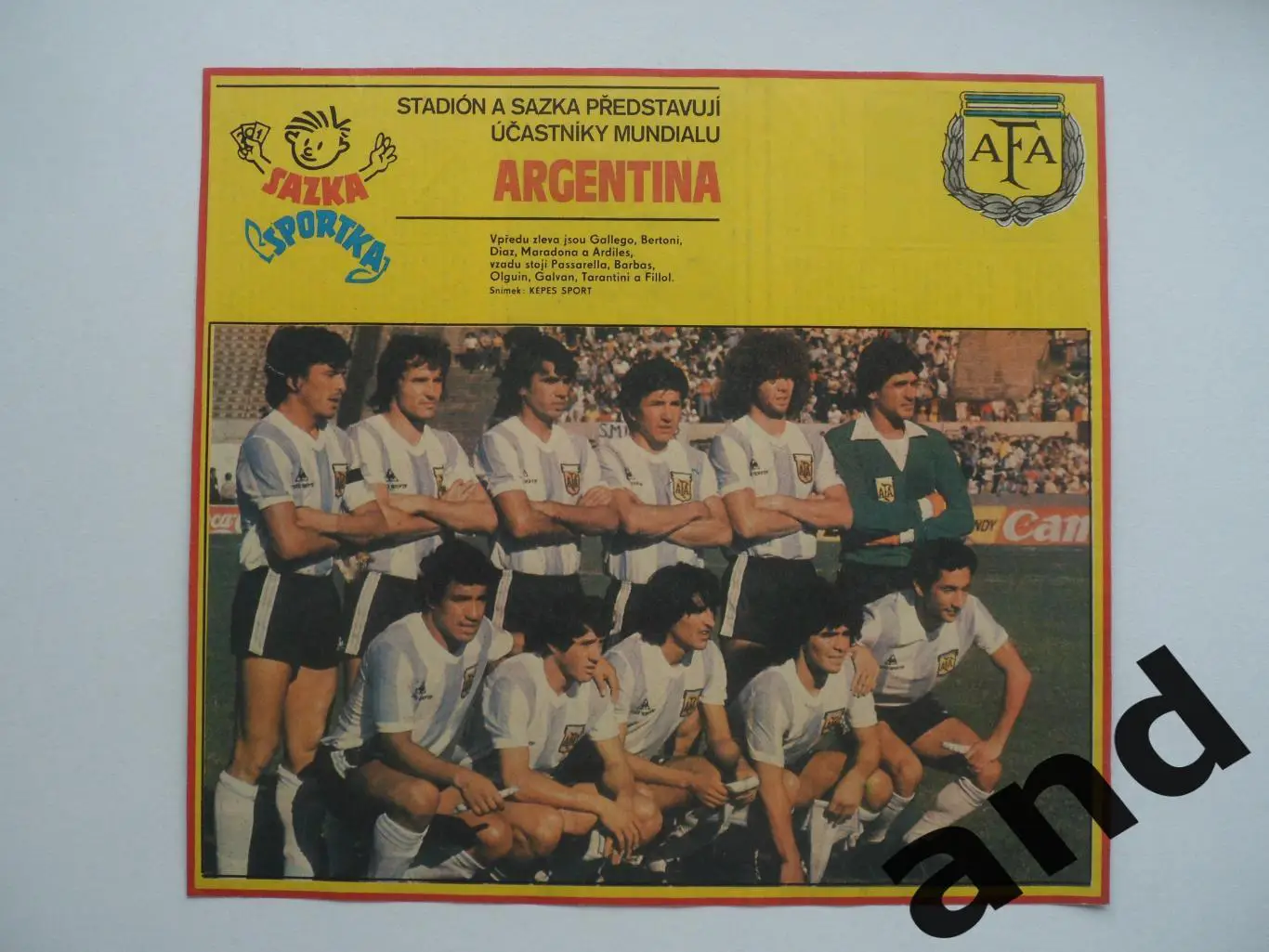постер Аргентина 1982.