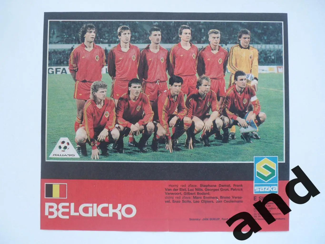 постер Бельгия 1990