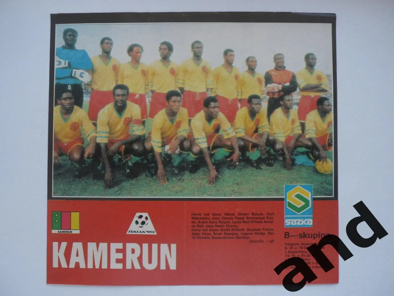 постер Камерун 1990