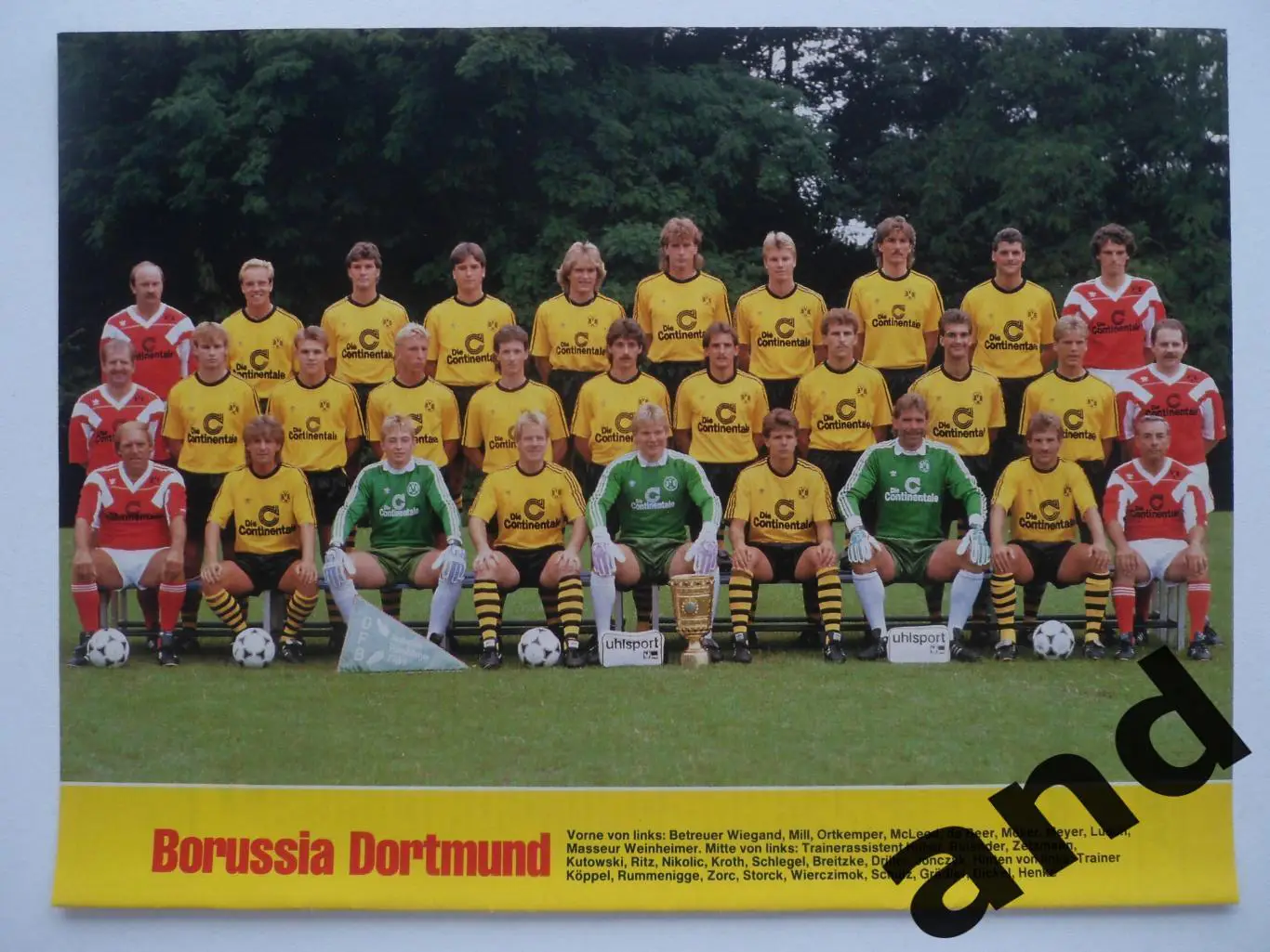 постер Боруссия Дортмунд 1989