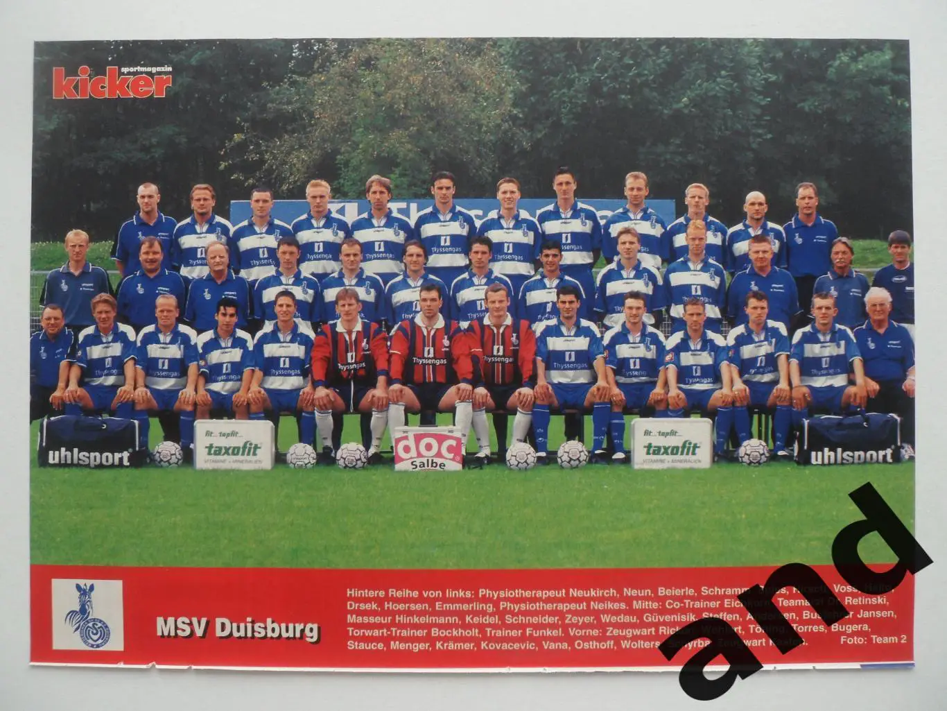 постер Дуйсбург 1999 kicker