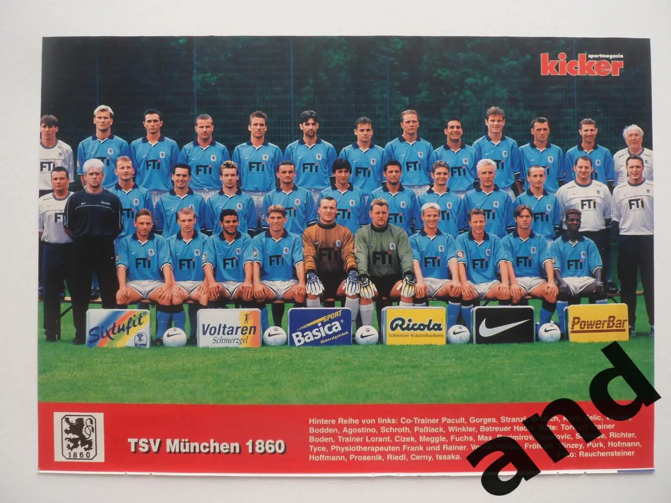 постер 1860 Мюнхен 1999 kicker
