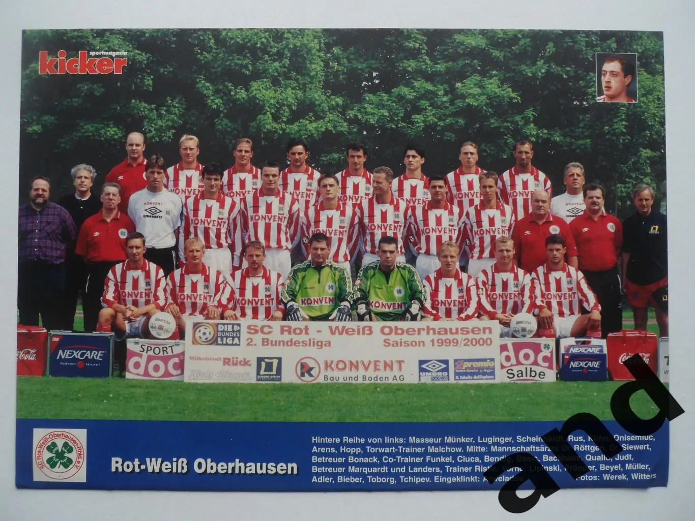 постер Рот Вайс Оберхаузен 1999 kicker