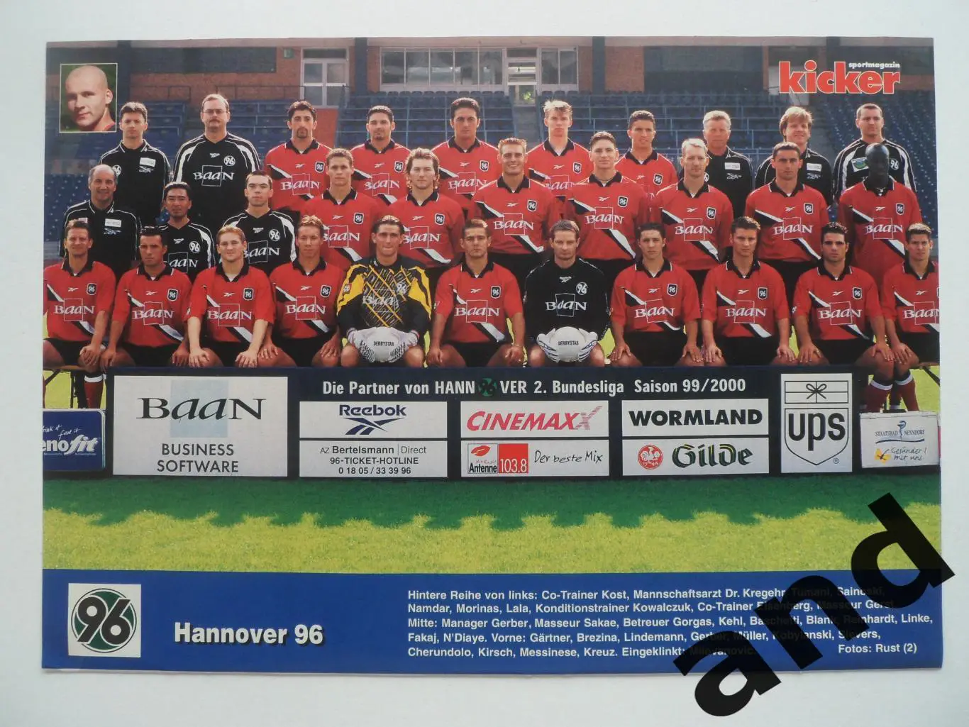 постер Ганновер 1999 kicker