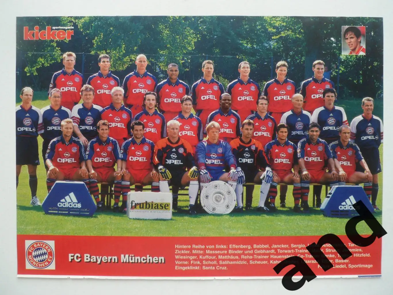 постер Бавария 1999 kicker