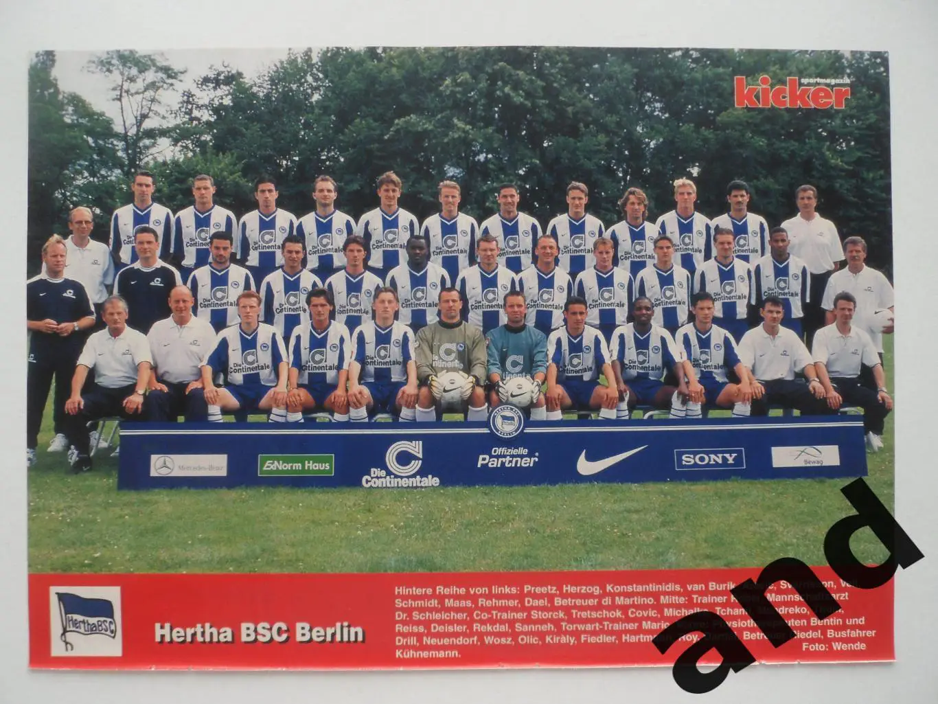 постер Герта 1999 kicker