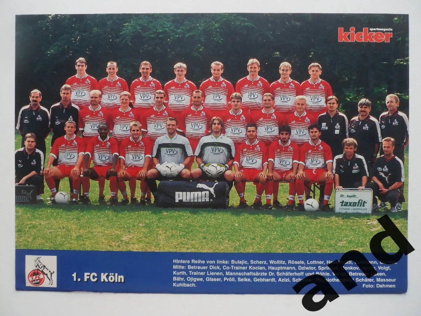 постер Кельн 1999 kicker