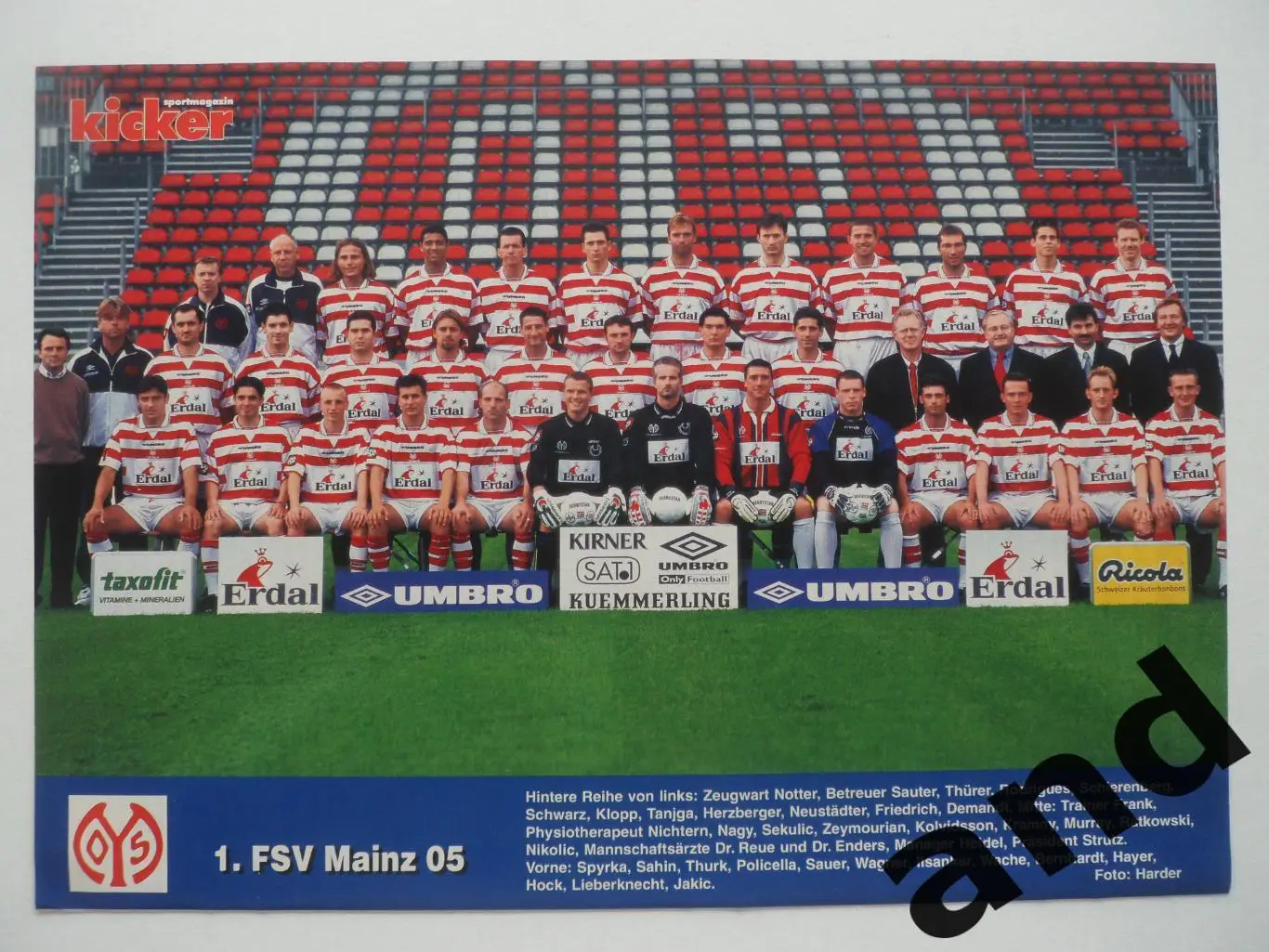 постер Майнц 1999 kicker