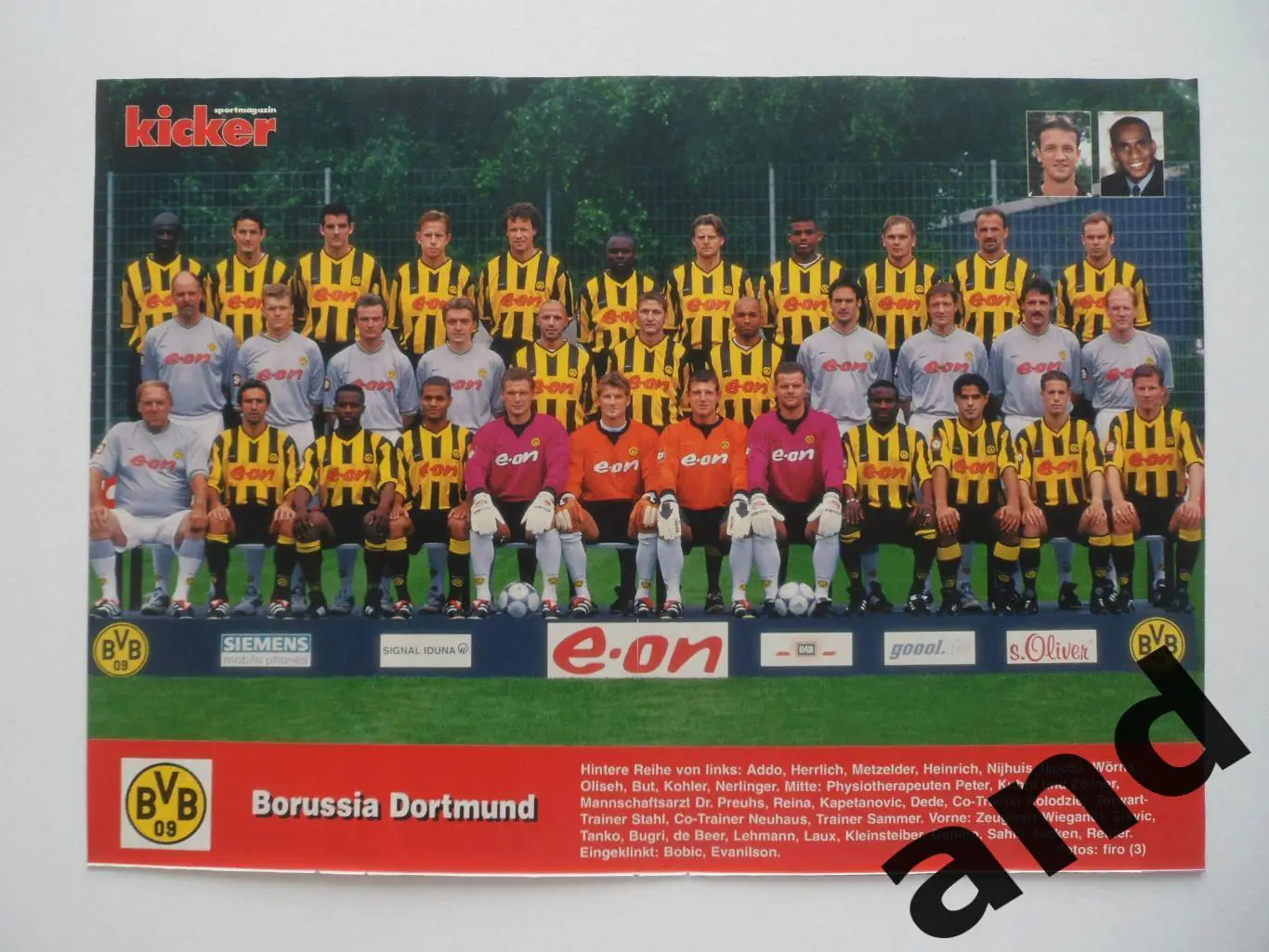 постер Боруссия Дортмунд 2000 kicker