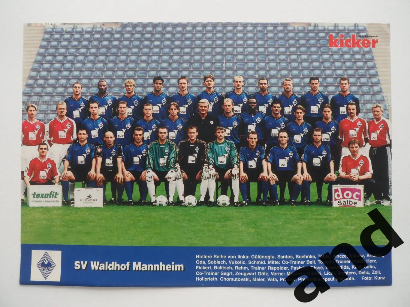 постер Вальдхоф Мангейм 2000 kicker