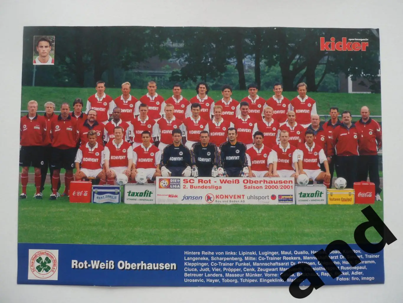 постер Рот-Вайс Оберхаузен 2000 kicker