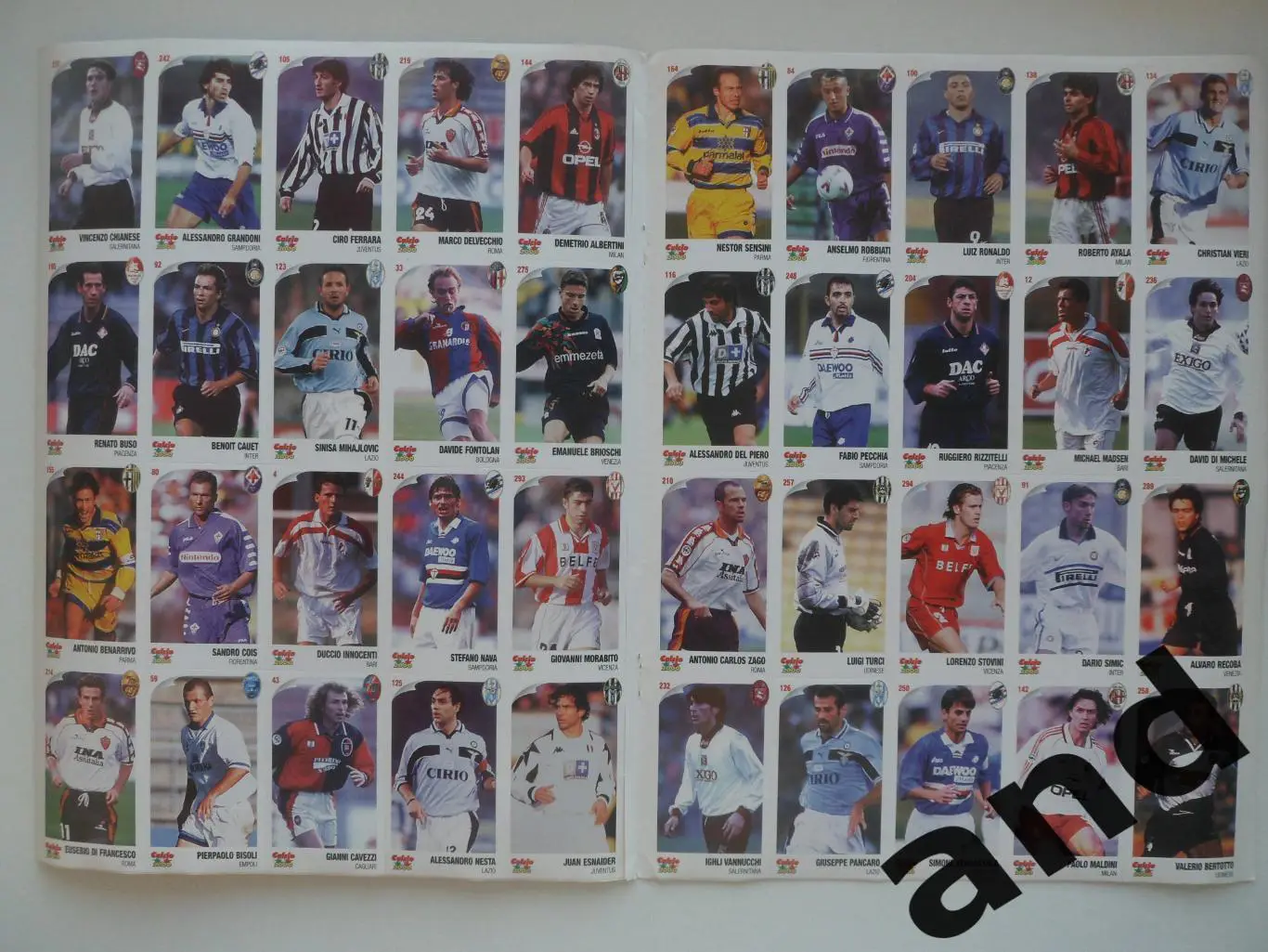 набор наклеек Calcio 2000 (не панини Panini) 1